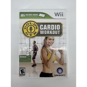 Gold's Gym Cardio Workout Nintendo Wii Ubisoft With Manual CIB
